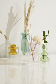 Double Layer Transparent Glass Vase 3 pcs/set